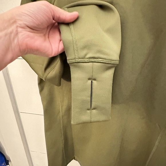 STOIC Woman tech fleece green zippered gorpcore activewear running jacket S - Picture 15 of 16